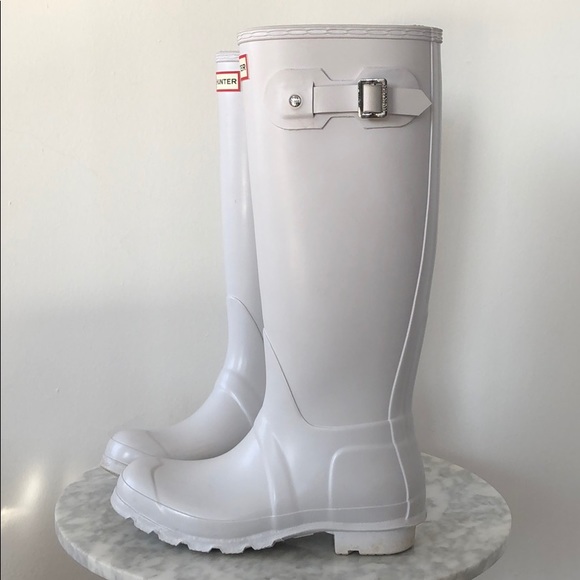 Hunter Shoes - White Hunter 'Original Tall' Rain Boot